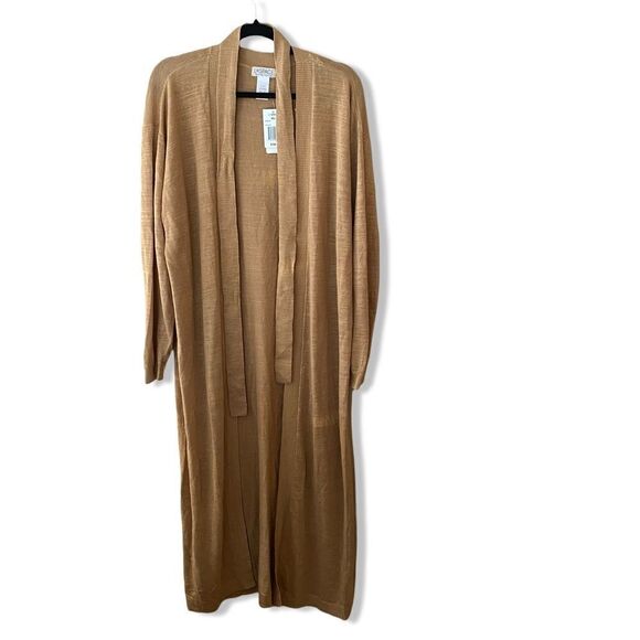 LSpace Azores Duster in Toffee Tan brown cardigan tie knit Revolve M/L $198 - Picture 3 of 16